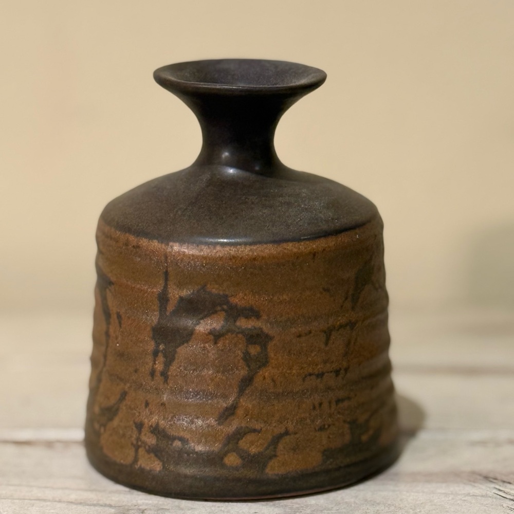 MCM Pottery Vase By Designs West of California Hand Painted